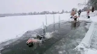 Прорубь Iceswim January 2024 Jelgavas Roņi club