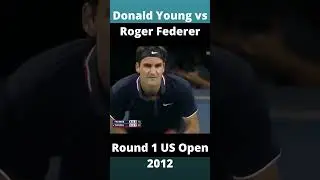 Donald Young vs Roger Federer   Round 1 US Open 2012 #Shorts