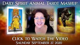 Daily Pick A Card Tarot Reading - Sun. Sept. 27, 2020 - BLACK PANTHER SPIRIT ANIMAL & QUEEN OF WANDS