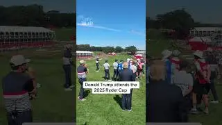 President Donald Trump is in attendance at the 2025 Ryder Cup in Farmingdale, New York