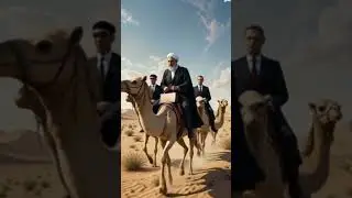 Supreme Leader on camel#irani #netanyahun