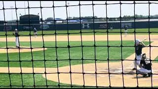 Noah Heath 2025 Pitching. Change up for swinging miss.