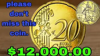 20Euro cent 2012 real price France coin value 20 Euro cent coin#coincollectin #numismatics #raer