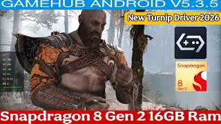 God of War (2018) Gameplay (HD) GameHub v5.3.5 Snapdragon 8 Gen 2 (PC Emulator) On Android