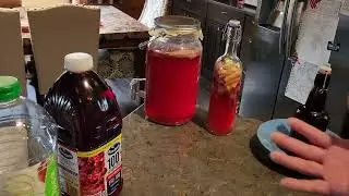 Kombucha alternative to soda or beer.  It's basically making your own vinegar.