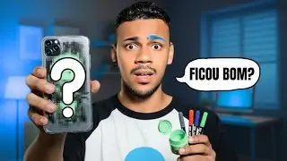 DESENHEI NA CAPINHA DO MEU CELULAR !! Estraguei ? 😱