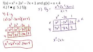 Practice Set - Function Operations