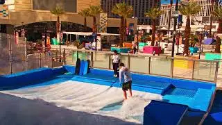 Nick Nguyen on the FlowRider at Planet Hollywood Resort Casino Las Vegas 2025