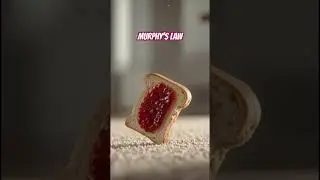Murphy&rsquo;s Law 🍞 #murphyslaw #murphy #law #bread #jam #carpet