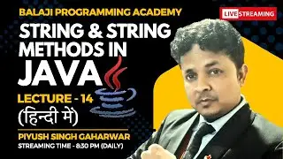 String in java || String methods in Java || Guaranteed courses || Java Beginners || #live #liveclass