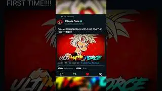 GOHAN TRANSFORMS INTO SSJ2 FOR THE FIRST TIME!!!!//#shorts #trending #gohan #ssj2 #transformation//
