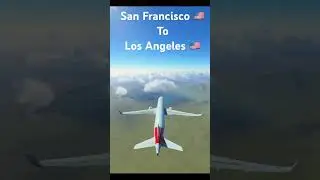 San Francisco to Los Angeles 🇺🇸🥰 #aviation #flight #usa #internationalflights