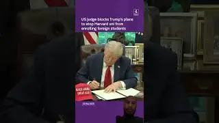 Trumped blocked by US judge on blocking Harvard Int students | #usa #trump #shorts