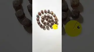 #Greedy #Pacman Devours Jelly Drops & Candy Cubes 🍬🟡 | Fun & Satisfying Snack Animation