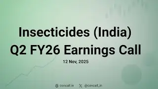 Insecticides India Q2 FY26 Earnings Conference Call | Concall.in