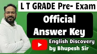 LT GRADE PRE EXAM OFFICIAL ANSWER KEY  #ltgrade #answerkey #englishdiscovery