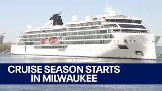 Port Milwaukee welcomes 1st cruise ship of season | FOX6 News Milwaukee