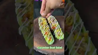 #cucumber Boat Salad😋 #food #shorts