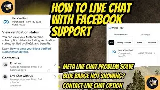 Facebook Live Chat Support | How to LIVE CHAT With Facebook Support