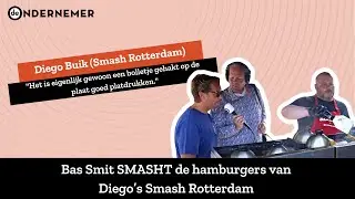 Bas Smit SMASHT de hamburgers van Diego&rsquo;s Smash Rotterdam