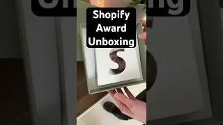 Unboxing the Shopify award for 10,000 orders 🏆 #shopify #milestone #award