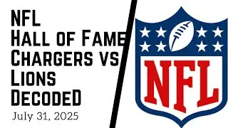 🔥🔥 NFL PRESEASON HALL OF FAME GAME DECODED BETTING ODDS ANALYSIS + SPLITS JULY 31, 2025