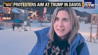 Protesters Project Trump Image At Davos Ski Slope, Slam &lsquo;Spirit of Plutocracy&rsquo; | News9