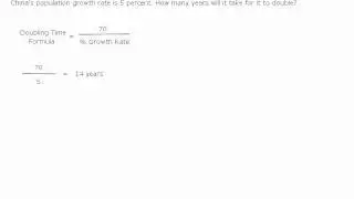 doubling time