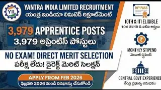 🚨 Jobs Without Exam || 10th , Inter Pass Eligible || Yantra India Limited Recruitment 2026