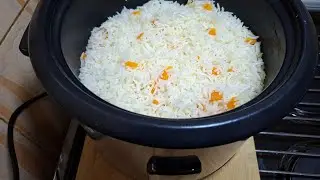 I tried my new rice cooker for the first time to make Carrot Rice and here are the results