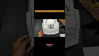 FERRARI F40 BUILD SHORTS#14 | CLASSIC CAR FROM CARDBOARD | #shorts