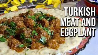 Authentic Meat Stew and Eggplant Puree Recipe | Turkish Delight Hunkar Begendi