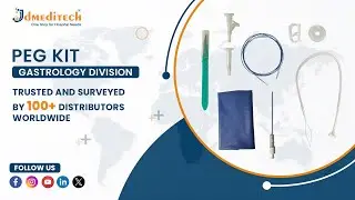 JDmeditech peg set | percutaneous endoscopic gastrostomy set | gastrostomy kit | peg tube kit