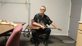 BASSIST MIKE POPE CHANGING STRINGS ON CUSTOM 6 STRING FODERA
