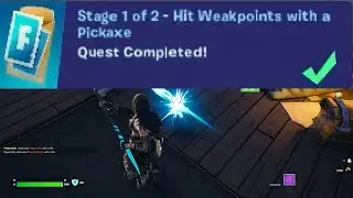 Hit Weakpoints with a Pickaxe Fortnite