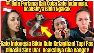 😱 BULE KAGET! Pertama Kali Coba Sate Ular di Indonesia, Rasanya Gak Masuk Akal!🇲🇾REACTION🇮🇩