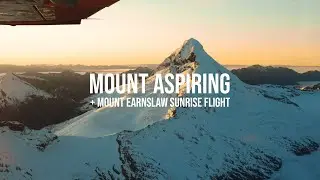Incredible Sunrise Flight over Mount Aspiring & Southern Alps || 4K