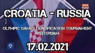 Croatia vs. Russia Men&rsquo;s Water Polo Olympic Games Qualification Tournament Rotterdam 2021 Highlights