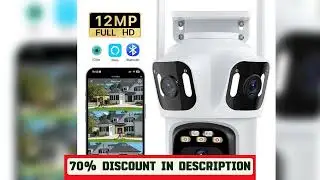 A must-have product!&nbsp;Three Lens Three Screen IP 12MP Camera WiFi External Dual Lens Auto Track Sec
