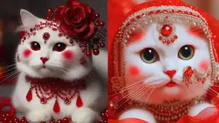 cat in lehenga |bridal look | brides |stylish mehndi 81#aesthetic #makeup#cute#catstory