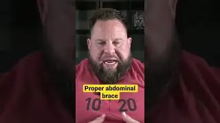 Proper abdominal brace #core #backpain #backpainrelief #fitness #backpaintreatment