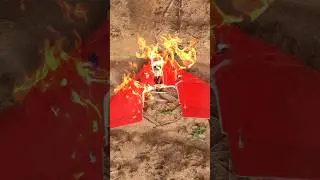 Ft mini arrow flying wing crash 🌹 #rcplane #flitetest #crash