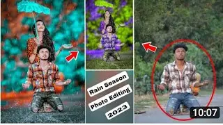 Rain Season Photo Editing PicsArt |Baarish vala photo Editing karna sikhe | Full Hindi Tutorial 2023