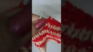 Wonderful knitting sweater border #likeandsubscribe #knittingideas