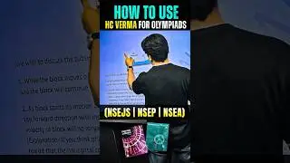 How to use H.C Verma for Olympiads? | NSEJS | NSEP #shorts #hcverma #physics #nsejs #nsep #olympiads