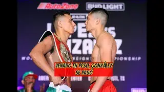 Venado L&oacute;pez vs. Joet Gonz&aacute;lez&acute;pesaje: Gonz&aacute;lez dio el peso hasta su segunda oportunidad. #boxing
