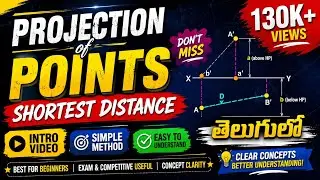 Shortest Distance introduction to Profile plane, Projection of Points