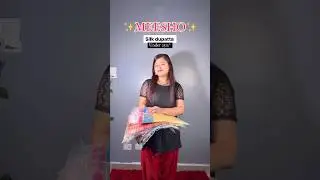Meesho silk dupatta starting from 180 😟&hearts;️🤌🏻| meesho dupatta haul #dupattahaul #meeshohaul