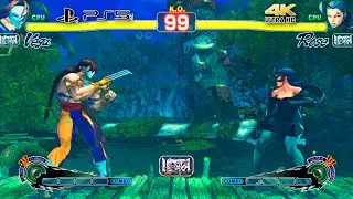 PS5 / VEGA vs ROSE (Hardest AI) - Ultra Street Fighter IV 4K PS5