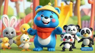 🎶 Cici Cuit Burung Bernyanyi – Versi Beruang Biru & Hewan Lucu | Lagu Anak Ceria 3D